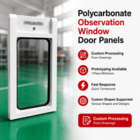 Panel Protector Transparente de Policarbonato Personalizado para Máquinas, Puertas de Seguridad y Equipos