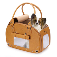 Sac fourre-tout en cuir PU pour animaux de compagnie, vente en gros d'usine, sac de transport portable pour petits chiens et chats, sac à main multi-usage pour animaux de compagnie
