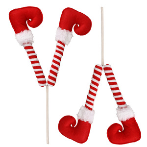 Adornos Colgantes de PVC y Papel Hechos a Mano para Decoración de Árboles de Navidad con Forma de Pierna de Elfo, 30x19cm, Venta al por Mayor TC - Product Image 4