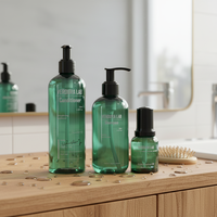 Kit de soins capillaires et corporels tout-en-un avec shampoing, revitalisant, gel douche, lotion, gommage, huile, sérum pour la peau - Matériel PP+PET