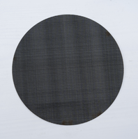 Écrans d'armure sergé simple de tissu de fil noir 20-80 mailles de filtre de fer de disque de maille pour l'extrudeuse en plastique