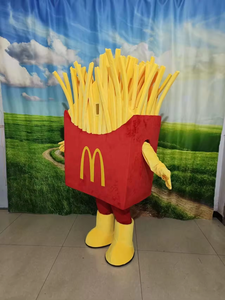Efun MOQ 1 pieza gran oferta personalizada caminar dibujos animados <span class=keywords><strong>McDonalds</strong></span> KFC comida rápida tema papas fritas mascota disfraz para venta promocional - Product Image 4