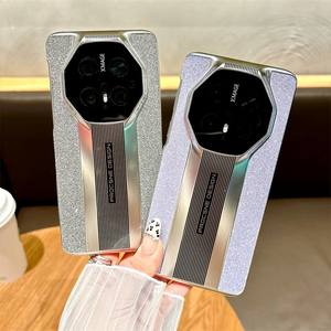 Étui en cuir véritable pour fille avec placage brillant et paillettes de diamant pour Huawei <span class=keywords><strong>Mate</strong></span> 70 60 <span class=keywords><strong>Pro</strong></span>+ / 50 40 <span class=keywords><strong>30</strong></span> <span class=keywords><strong>Pro</strong></span> RS Protection de l'objectif - Product Image 3