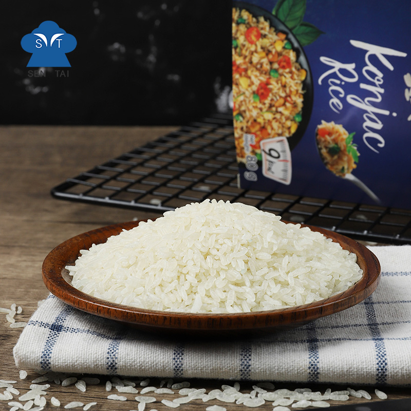 Produk Bebas Gluten Pabrik Instan Low Carb Dry Konjac Rice Shirataki Dri Rice