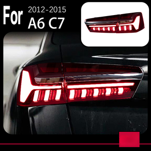 Style de voiture pour 12-15 A6 C7 A6L C8 Style feux arrière avec clignotant séquentiel Animation frein Parking phare lifting - Product Image 2