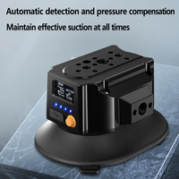 Ventouse électrique intelligente ronde ovale de 3 pouces, support de caméra photographique à ventouse électrique, filetage 1/4 " M6 pour toit ouvrant de voiture