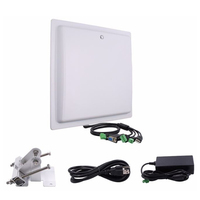 Lecteur de balises RFID UHF longue portée avec antenne intégrée 12dbi, système d'ouverture automatique des portails pour la gestion des parkings de voitures