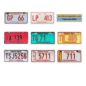 Placas de Matrícula de Costa Rica Personalizadas en Relieve, Placas de Matrícula de Aluminio para Automóviles Sublimables en Blanco - Product Image 4