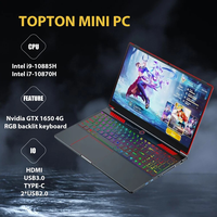 Ordinateur portable de jeu GTX 1650 4G Intel Core i9 10885H Écran IPS de 16.1 pouces PC portable Gamer Windows 10 Ordinateur rétroéclairé RVB