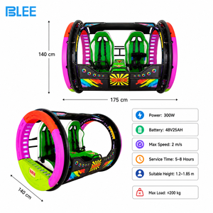 Parco divertimenti giostre rotazione di 360 gradi happy rolling car all'aperto doppi giocatori Rolling Car 360 Rolling Cars - Product Image 6