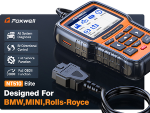 2025 Foxwell nt510 Elite Duy Nhất Mô Hình Xe OBD2 Quét Công Cụ Đầy Đủ Hệ Thống Pin Thiết Lập Lại Xe Chẩn Đoán Cho BMW Bán Buôn 1-Năm - Product Image 2