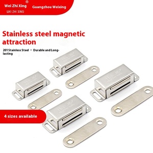 Wei Zhixing Stainless Steel Magnetic Cabinet Door Clip Strong Suction 4 Specifications Wholesale <strong>Wardrobe</strong> <strong>Hardware</strong> - Product Image 2