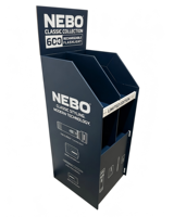 Support d'affichage en papier sur pied avec installation rapide, conception personnalisée pour les présentoirs de magasin