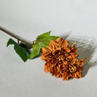 Bunga Dahlia Buatan Real Touch Li006 Bulk Moist, Tangkai Besar, Sutra, untuk Dekorasi Pernikahan, Hotel, dan Pengaturan Luar Ruangan, Bunga Realistis