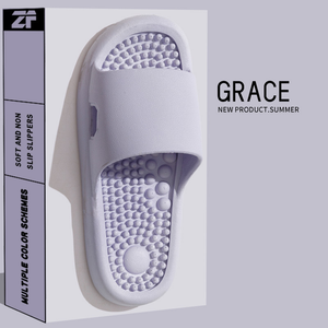 Pantuflas de EVA para Interiores, Diseño Moderno con Parte Superior Ondulada, Estilo Nuevo de Verano, para Baño, con Amortiguación, Masaje de Pies, para Mujer - Product Image 3