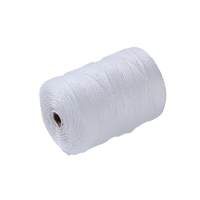 Fil de corde PE 210D/9/12/15/60 pas cher avec logo personnalisé pour filet de pêche, corde de pêche en polyester PE, lot de cordes
