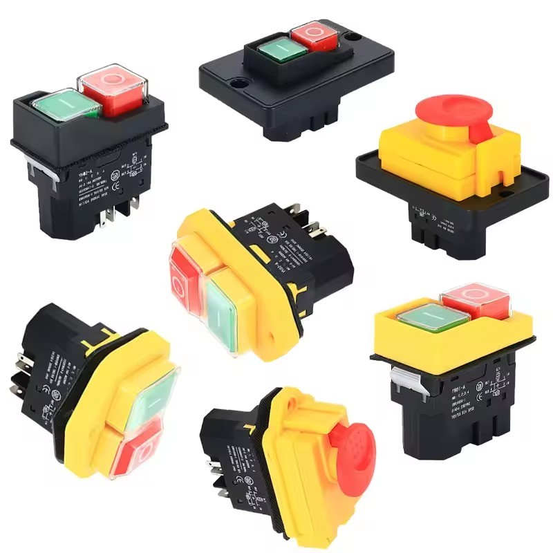 DKLD waterproof <strong>button</strong> switch YCZ3-A self-locking device DZ04 DZ05 DZ-6 electromagnetic switch <strong>button</strong> three-<strong>phase</strong> <strong>emergency</strong> <strong>stop</strong>