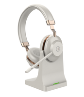 Nouveau casque sans fil pour centre d'appels avec base de charge et fonction ANC&ENC