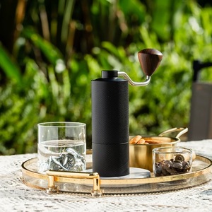 Máy pha cà phê <span class=keywords><strong>espresso</strong></span> di động công nghiệp và máy xay cà phê bằng kim loại, máy xay cà phê cầm tay du lịch - Product Image 4