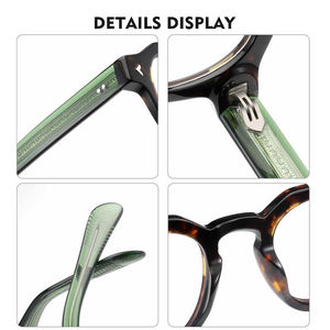 Wholesale High-quality Optical Frames Handmade Acetate Glasses Women Thick-frame Glasses Frames Men's Optical Glasses - Product Image 3