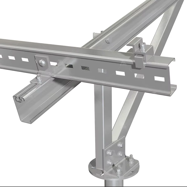 C-Profile Zn-Al-Mg Coated Steel Solar Mounting System