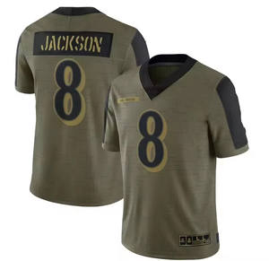 カスタムトリビュート12 # BRANDY 87 # KELCE 8 # JACKSON 4 # PRESCOTT 10 # GAROLPPOLO Limited America Stitched Football Rugby Jersey - Product Image 4