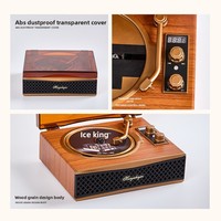 Hadiah CD Kayu Retro untuk Pemutar Musik dengan Layar USB Output 10W - Sistem Audio Speaker All-in-One