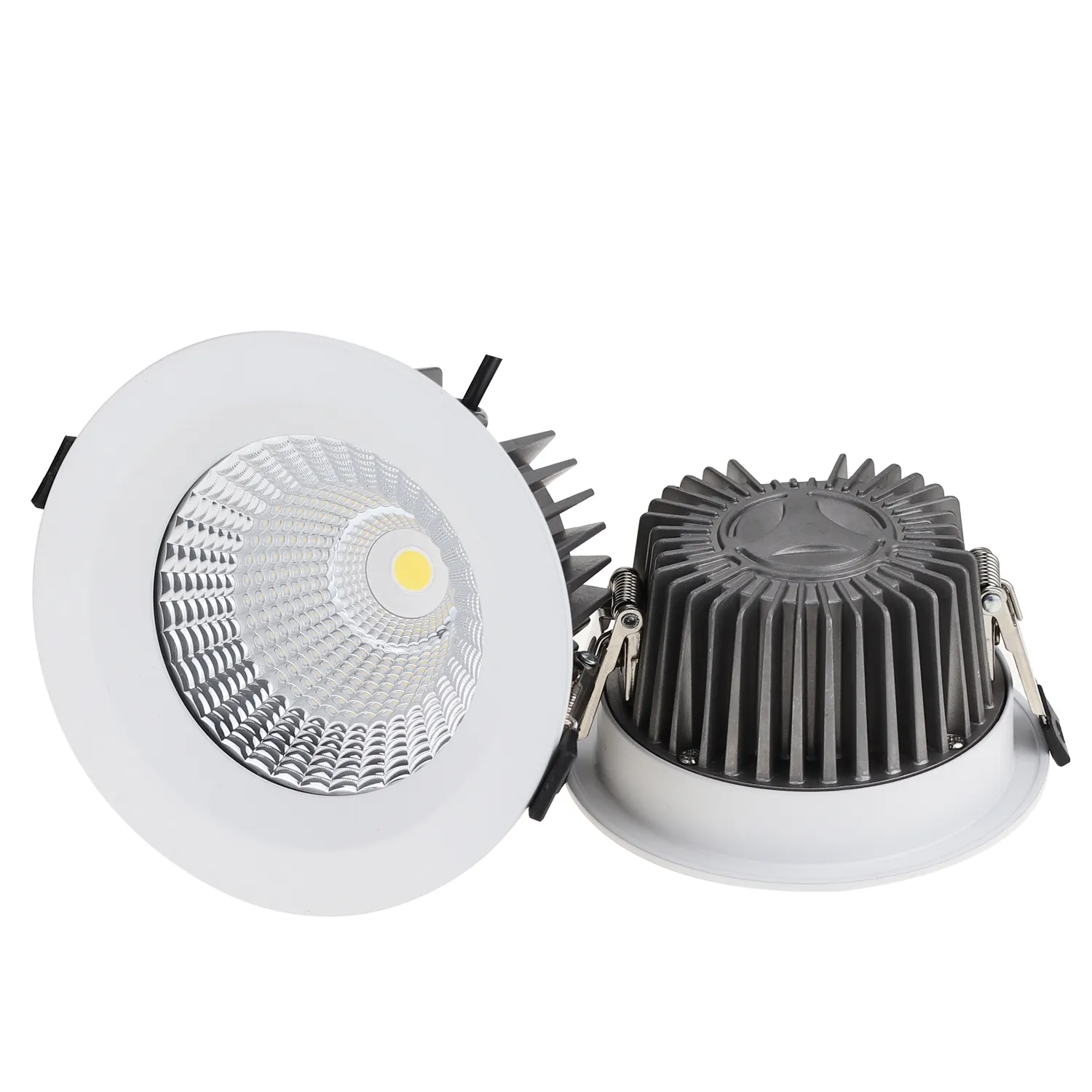 Commerciële Douche 230V IP65 Waterdichte 18W 30W 50W Vaste Ronde Vierkante Gemonteerde Led Cob Inbouwspot licht