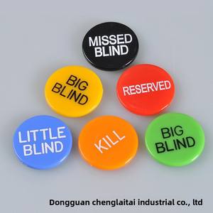 Juego de Fichas de Póker Texas Hold'em de Cinco Colores Directo de Fábrica, Ficha de Dealer, Big Blind y Big Dealer con Bandeja para Pequeños Dealers - Product Image 3