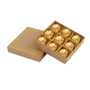 Coffret cadeau pour bar, 10 pièces, petit papier d'emballage de luxe, boîtes d'emballage de chocolat