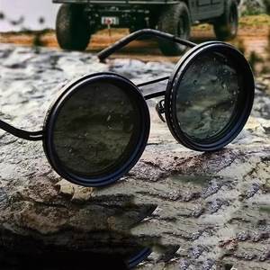Wholesale <b>Adjustable</b> 1-9 Sunglasses Fishing Rounded Polarized <b>Glasses</b> with ND Filter Lenses Handcrafted Retro Unisex Vintage - Product Image 1