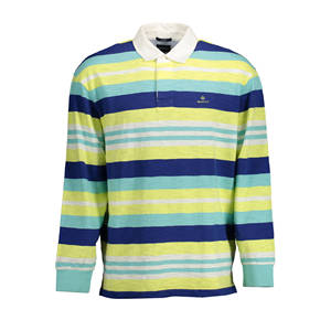 For Gant <b>Men's</b> Long-Sleeved Anti-Wrinkle for <b>Polo</b> <b>Shirt</b>-<b>Slim</b> <b>Fit</b> Solid Yellow Embroidered Logo Size XL - Product Image 2