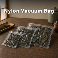 Sacs sous vide en nylon haute transparence, qualité alimentaire, lisses et transparents, avec fermeture à trois côtés pour l'emballage des feuilles de thé
