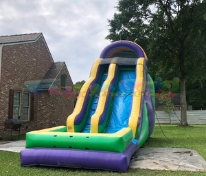 Toboganes de agua comerciales para fiesta de verano, tobogán inflable para exteriores, Castillo de salto, árbol, tobogán de agua inflable para piscina para niños - Product Image 3