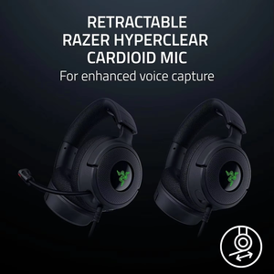 Auriculares para Juegos con Cable Razer Kraken V4 X, Controladores de 40 mm, Micrófono Dinámico Cardioide, Almohadillas de Espuma Viscoelástica, Cable Tipo C y Tipo PC para Mac, PS5 - Product Image 3