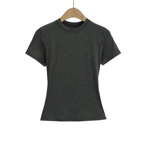 T-<span class=keywords><strong>shirt</strong></span> fin pour filles, rose, <span class=keywords><strong>col</strong></span> <span class=keywords><strong>rond</strong></span>, manches courtes, t-<span class=keywords><strong>shirt</strong></span> basique pour femmes en coton, coupe slim, <span class=keywords><strong>tee</strong></span>-<span class=keywords><strong>shirt</strong></span> pour bébé, idéal pour l'été - Product Image 6