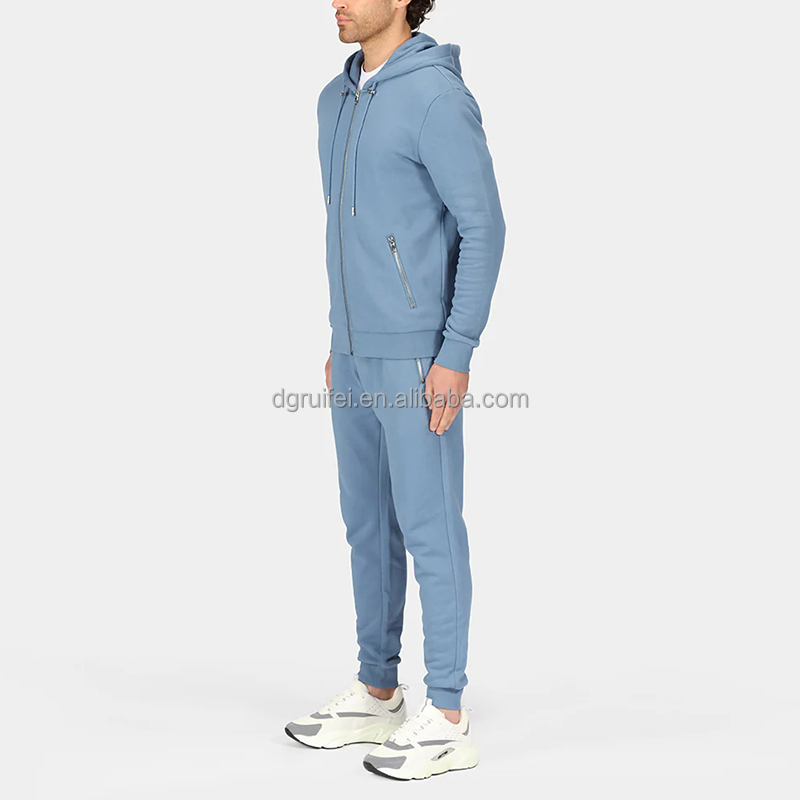Cotton Zip-up Gym Custom Tracksuit