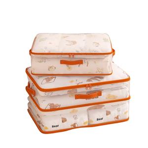 Organizador de ropa Yiwu, bolsa de almacenamiento rectangular de gran capacidad con cremallera para edredones y chaquetas de plumón, para uso en el dormitorio. - Product Image 3