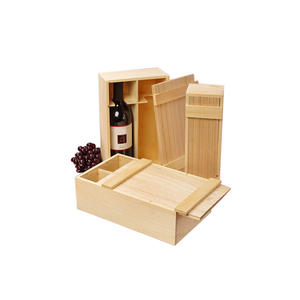 Nouveaux Produits Bon Prix Logo Personnalisé Luxe Bouteille Bolla En Bois Vin Boîte Cadeau - Product Image 1