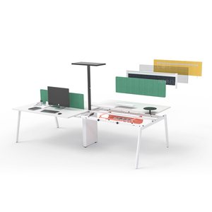 Bureau de séparation de poste de travail moderne 4 6 sièges Mobilier de bureau de poste de travail - Product Image 2
