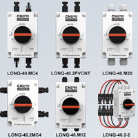 Interrupteur isolateur CC photovoltaïque certifié TUV 1200V 32A 4P, coupe-circuit solaire extérieur étanche IP66 pour systèmes photovoltaïques