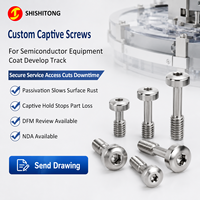 Custom Titanium Captive Screw Pan Head Torx Hex Socket Passivated Fasteners Manufacturer for Coat Develop Track
