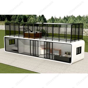 Guosemade casa prefabricada 20 pies 40 pies al aire libre moderno Popular casa prefabricada Touse Casa de trabajo móvil Oficina Pod Apple Cabinininy H - Product Image 4