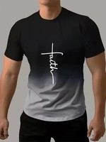 T-shirt personnalisé imprimé d'été pour hommes imprimé D à manches courtes Street Hip Hop haut surdimensionné fabriqué à partir de tissu tricoté vêtements pour hommes