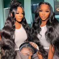 Peluca de Cabello Humano con Ondas Naturales sin Pegamento, Pre-Plucked y Pre-Cut, Cierre de Encaje HD 7x6 con Cordón Ajustable, Lista para Mujeres