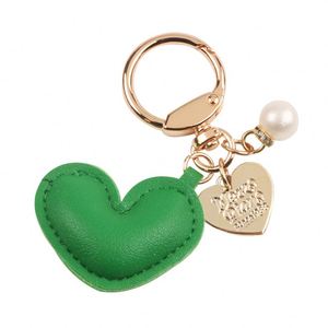 Cute Leather Keychains Car Heart Shape Leather <b>Key</b> <b>Rings</b> Car <b>Key</b> Holder Heart <b>Key</b> Chains Car Purse Bag Charms Pendant Keychain - Product Image 5