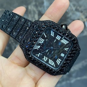 Reloj Deportivo de Lujo Automático Mecánico con Diamantes para Hombre y Mujer, Alta Calidad, VVS Moissanite, Acero Inoxidable, 25mm de Ancho, Corona Eta - Product Image 4