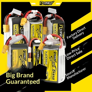 Batería LiPo TATTU R-Line Gold Brick 1550mAh 120C 4S 6S 14.8V 22.2V para Drones de Carreras FPV - Product Image 5