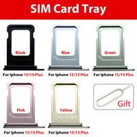 Bandeja para Doble Tarjeta SIM para iPhone 17 16 16E 15 14 Plus 13 12 Mini 11 Pro X XR XS Max Soporte Adaptador de Tarjeta Sim Repuestos al por Mayor