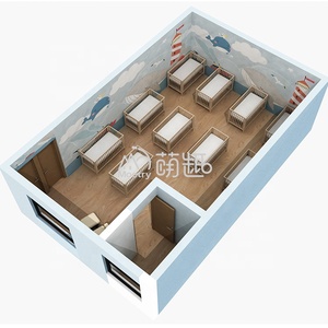 Lit bébé <span class=keywords><strong>en</strong></span> bois massif Moetry 35 m² pour chambre de bébé, garderie, école maternelle, lit de sommeil pour enfants - Product Image 1